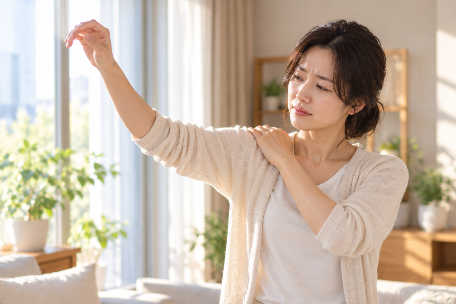 교통사고 후 팔이 안 올라가는 이유 — 당산동 어깨 통증, 단순 근육통과 구분하는 법